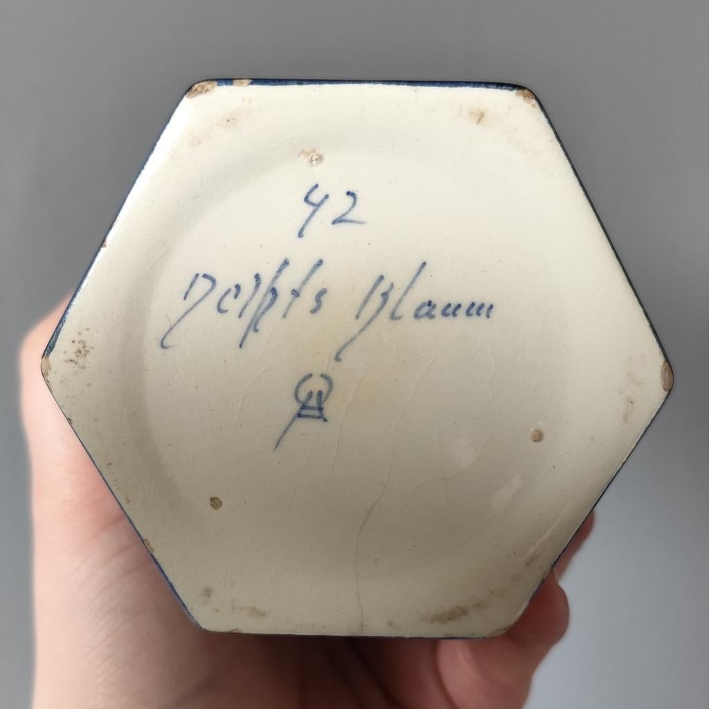 Delfts Blauw potje, Antiek en Kunst, Antiek | Keramiek en Aardewerk, Ophalen of Verzenden