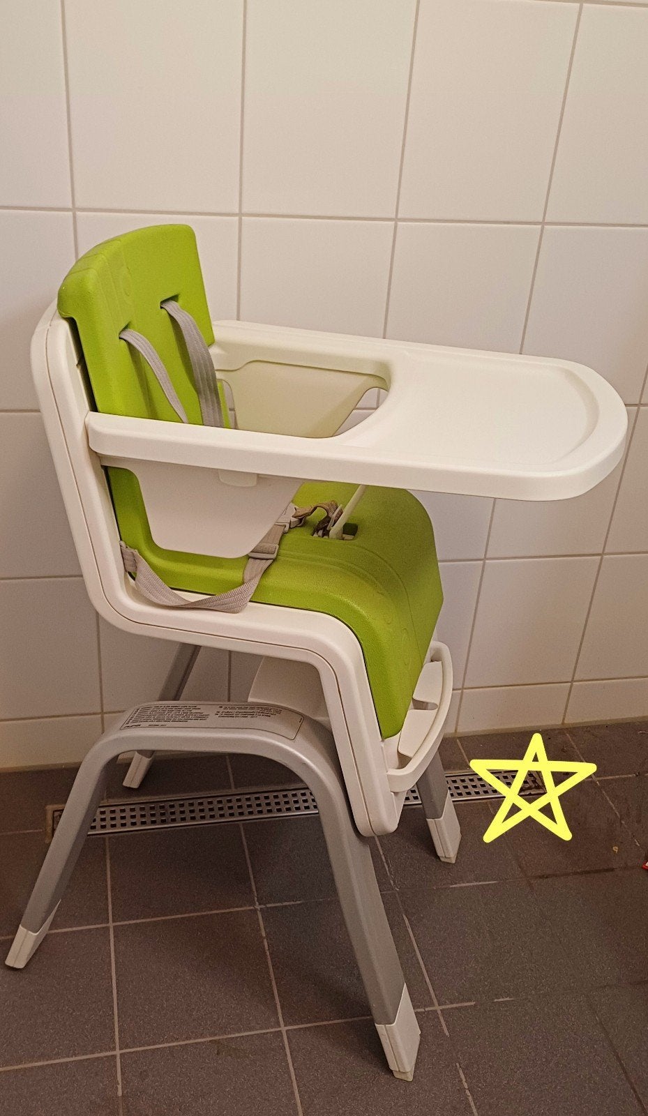 Nuna Zaaz kinderstoel, groen, Ophalen, Zo goed als nieuw, Meegroeistoel, Aanschuifbaar