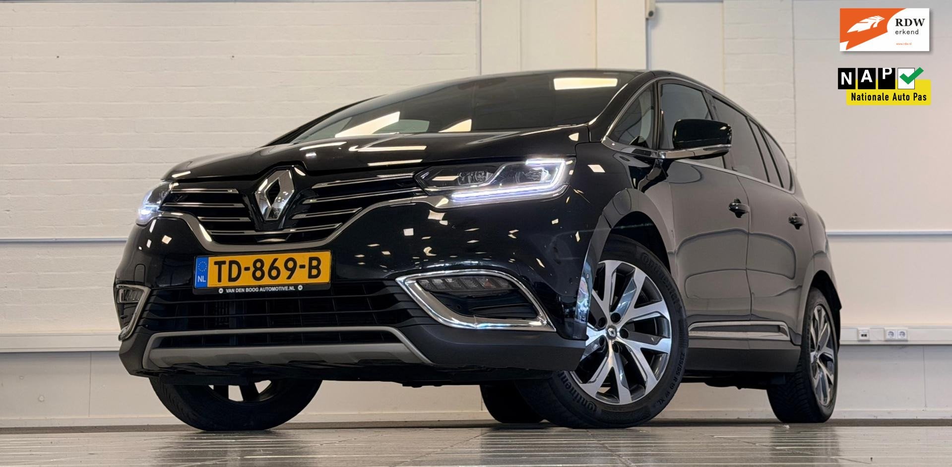 Renault Espace 1.6 TCe Dynamique 7p. Trekhaak Camera Navi Ga, Gebruikt, 4 cilinders, 2000 kg, 7 stoelen