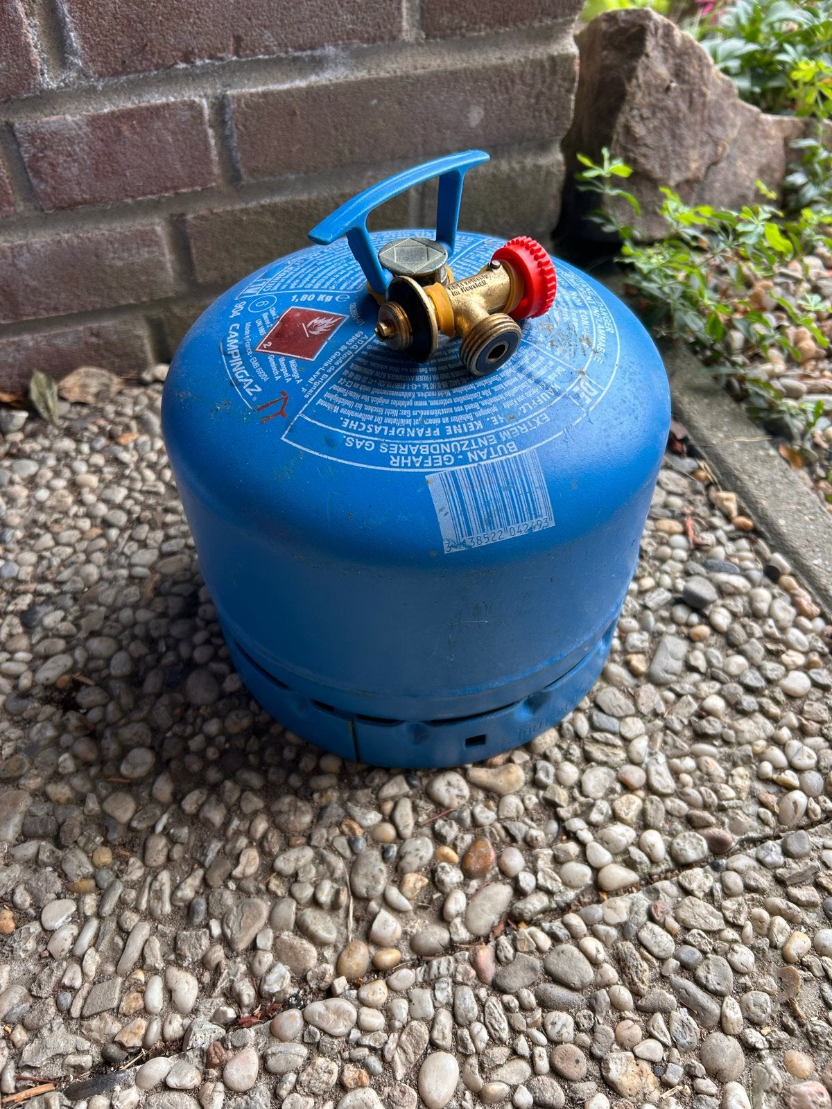 Campingaz gasfles 1.8kg met gaskraan, Ophalen of Verzenden, Gebruikt