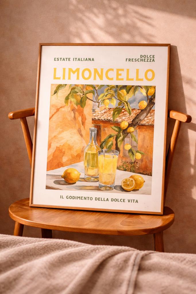 Limoncello canvas poster 50x70 nieuw!, Ophalen of Verzenden, Nieuw, Overige typen