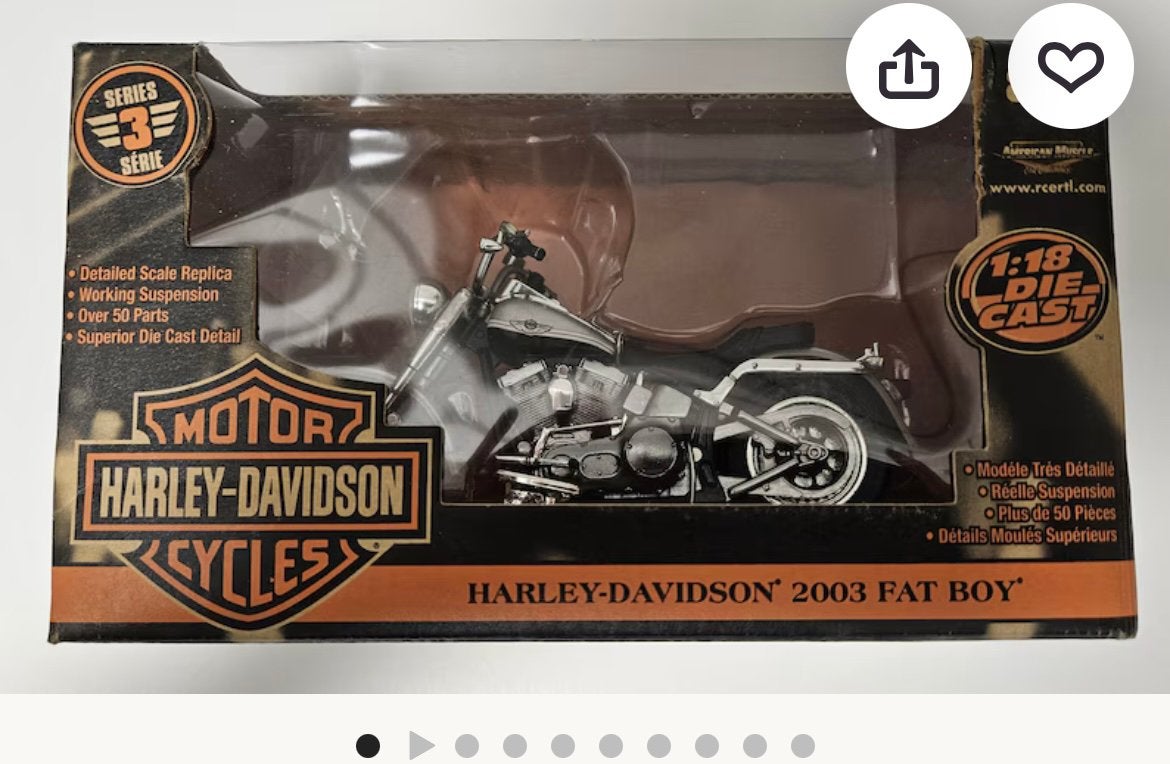 Gezocht miniatuur harley davidson fatboy 2003, Ophalen of Verzenden, Zo goed als nieuw, Maisto