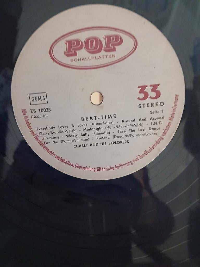 Beat-Time - Charly and His Explorers - POP Schallplatten, Cd's en Dvd's, Vinyl | Pop, Ophalen of Verzenden, Gebruikt, 12 inch