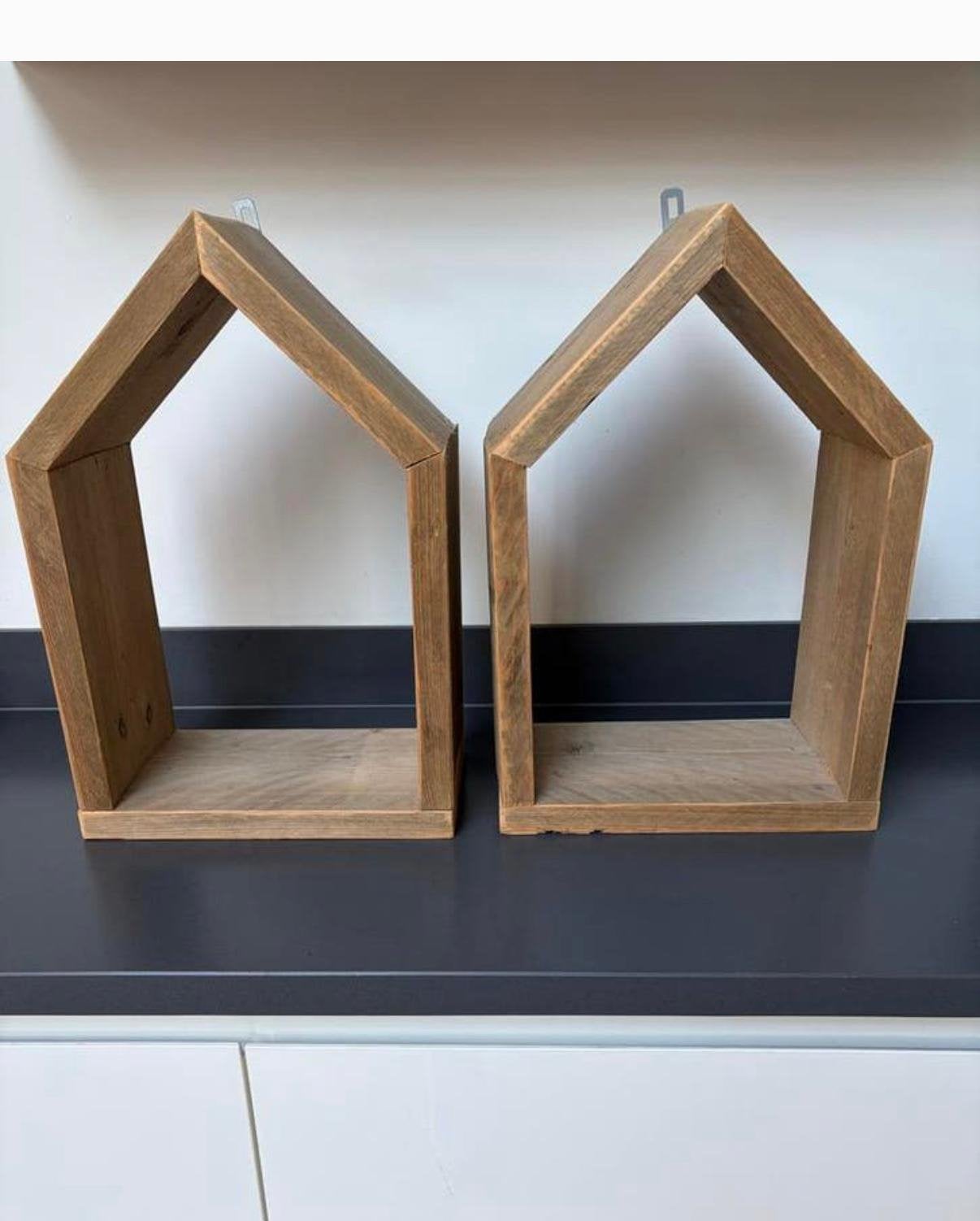 Steigerhouten opberg kastjes voor aan de muur, Minder dan 50 cm, 50 tot 75 cm, Ophalen of Verzenden, Zo goed als nieuw