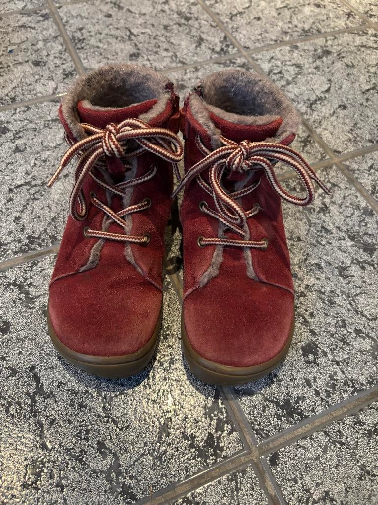 Rode barefoot winterschoentjes Lurchi meisjes maat 30, Ophalen of Verzenden, Zo goed als nieuw, Meisje, Schoenen