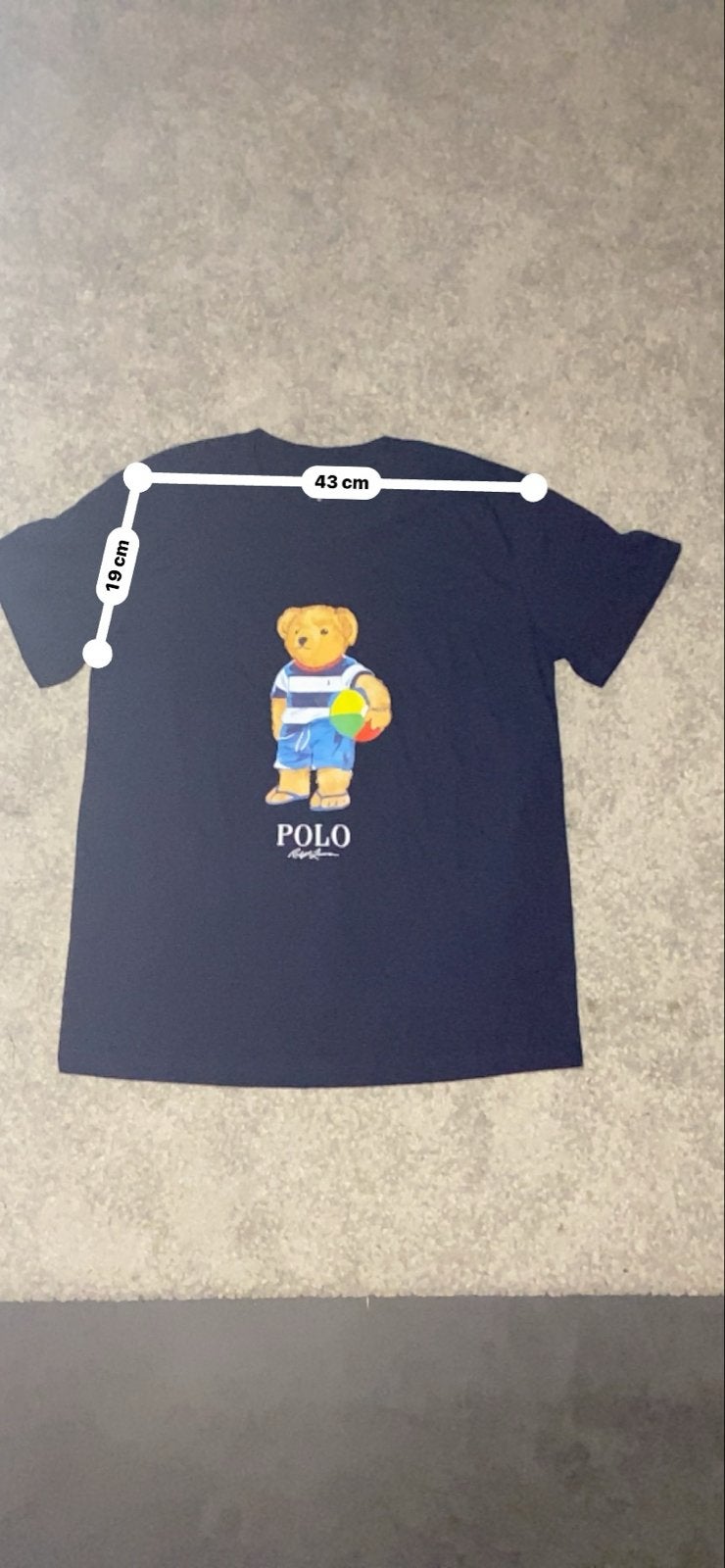 Polo Ralph Lauren T-shirt met Polo Bear - Maat s, Verzenden, Zo goed als nieuw, Maat 46 (S) of kleiner, Blauw