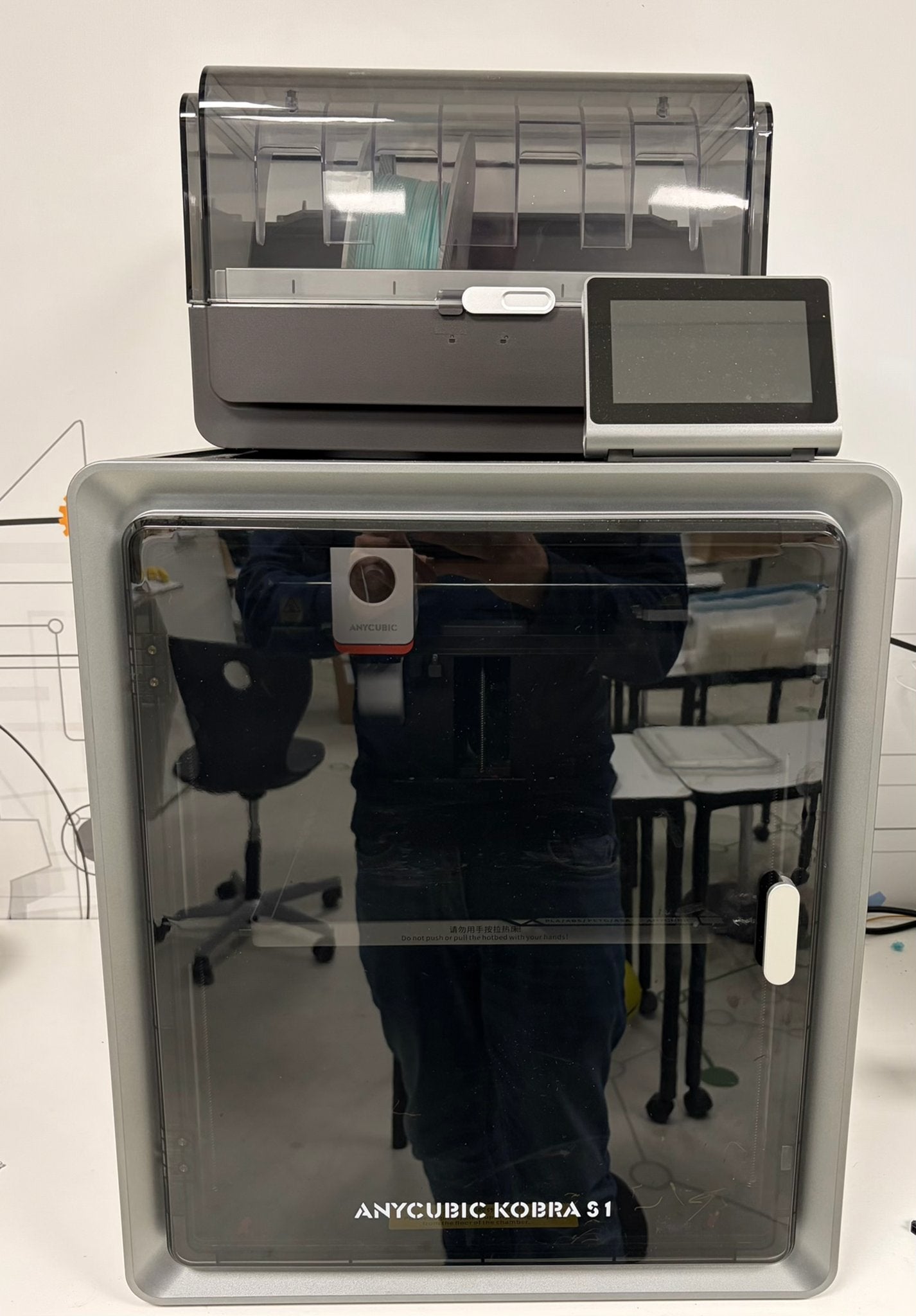 Anycubic Kobra S1 3D-printer met Anycubic ACE Pro, Computers en Software, Ingebouwde Wi-Fi, Ophalen of Verzenden, Zo goed als nieuw