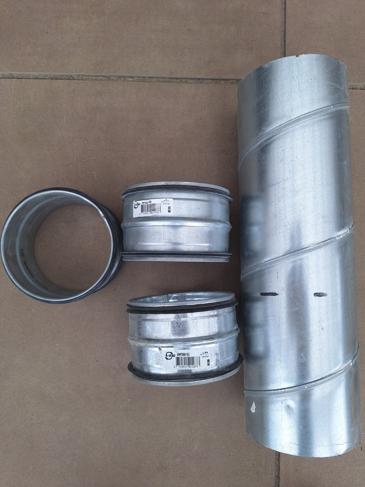 125 mm Aluminium Verbinding WTW Luchtcirculatie, Doe-het-zelf en Verbouw, Ophalen, Nieuw
