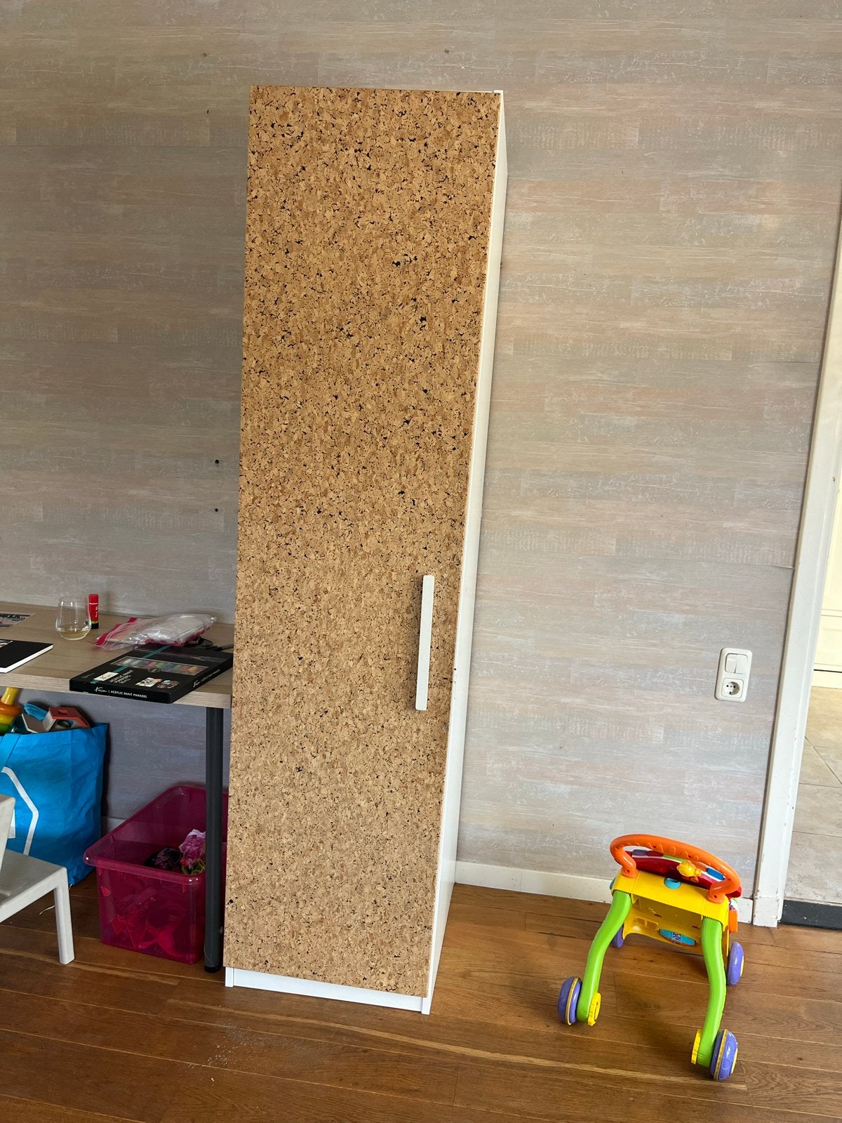 IKEA Kast met kurken deur, Ophalen, Gebruikt