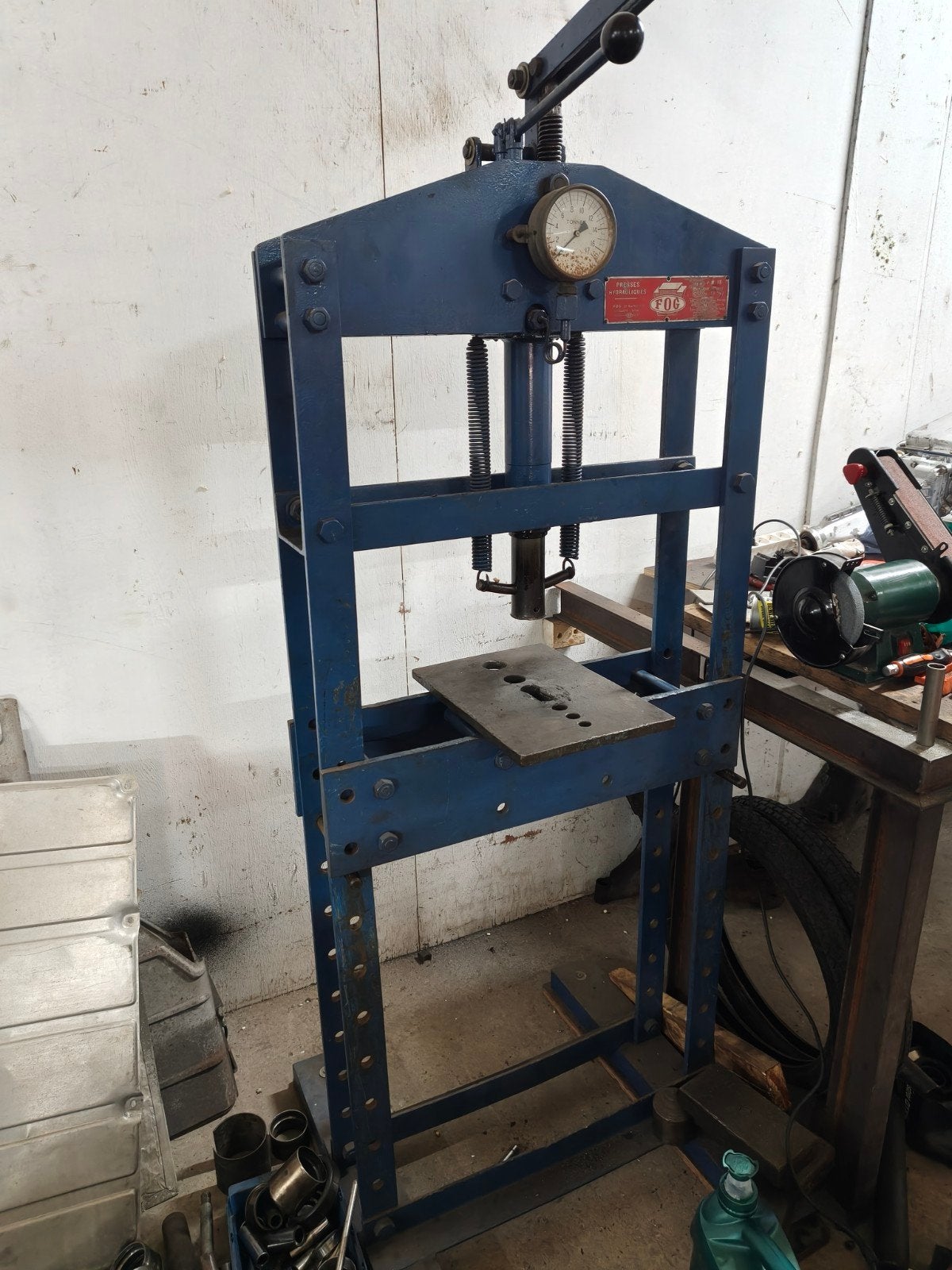 Werkplaats Pers 15 Ton - FOG Hydraulische Pers, Ophalen