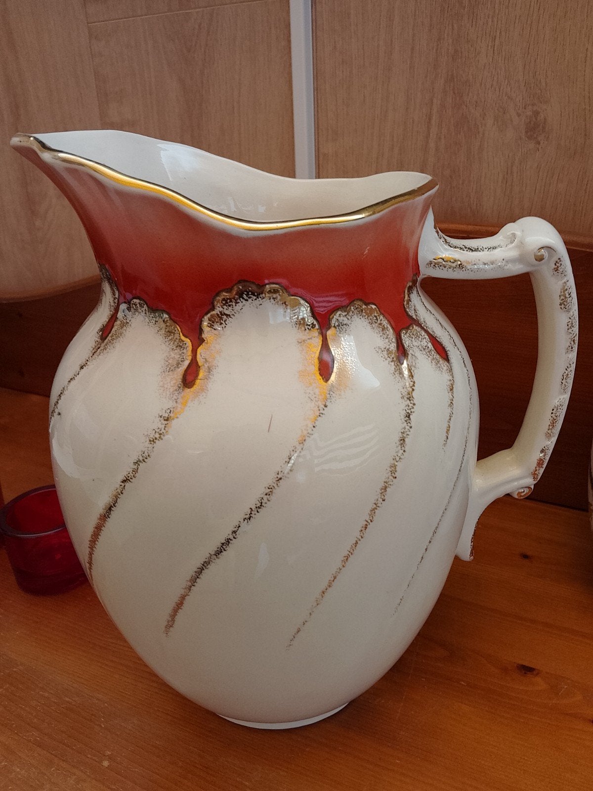 Art Deco Waterkan Nimy-Belgisch Aardewerk-volledig gaaf., Ophalen