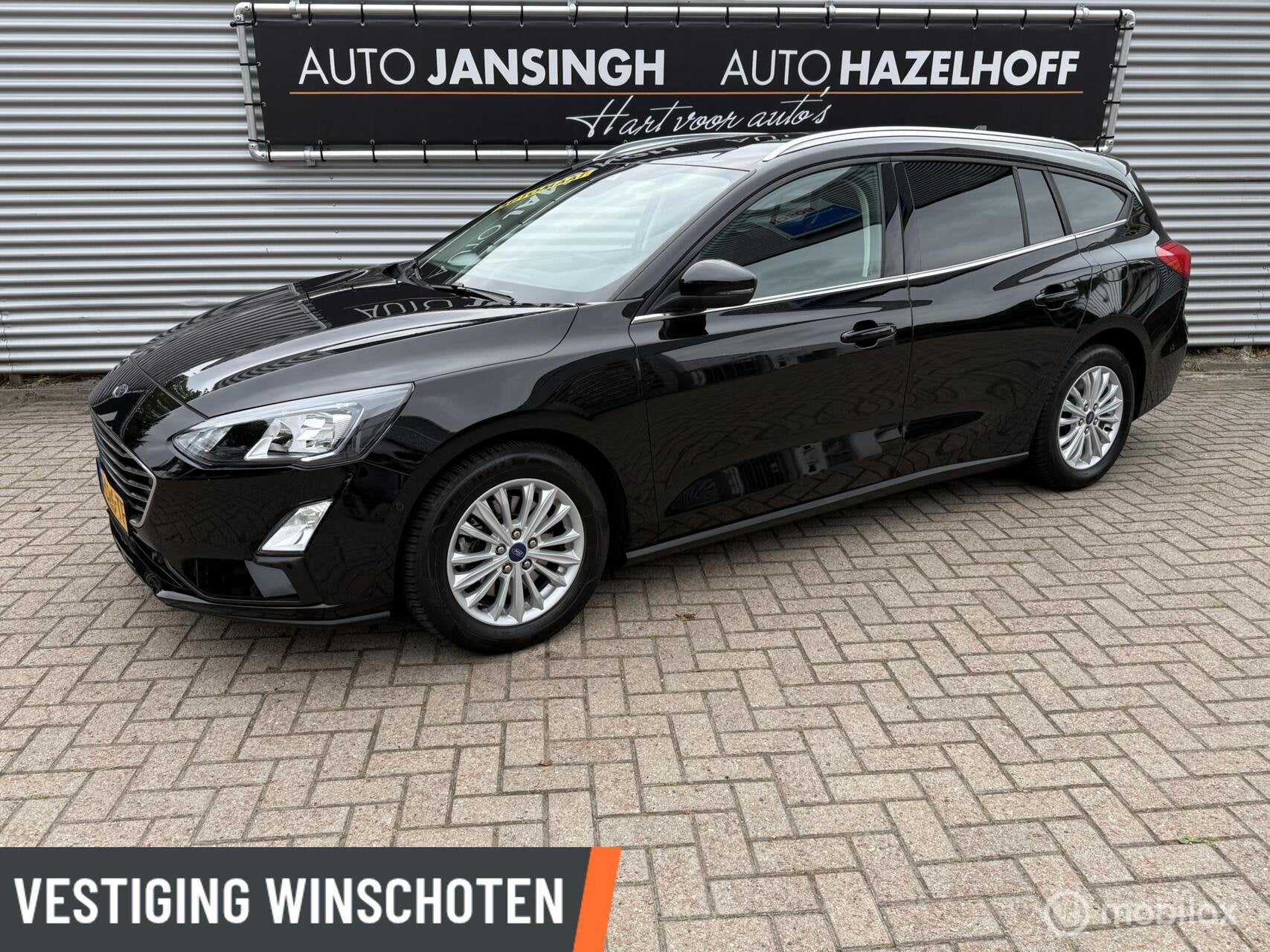 Ford Focus Wagon 1.0 EcoBoost Titanium X Business | Bomvol!, Auto's, Ford, 1328 kg, Gebruikt, Zwart, Origineel Nederlands