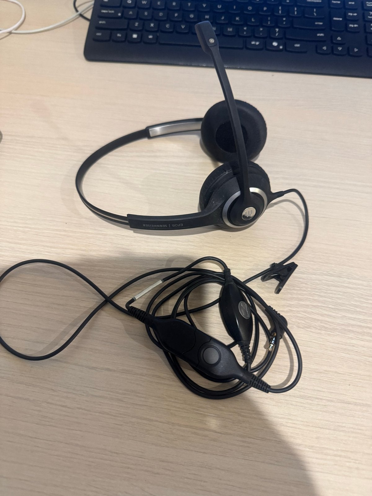 EPOS | Sennheiser SC 60  jack mini-jack ML Headset - Zwart, Gebruikt, Sennheiser, On-ear, Ophalen of Verzenden