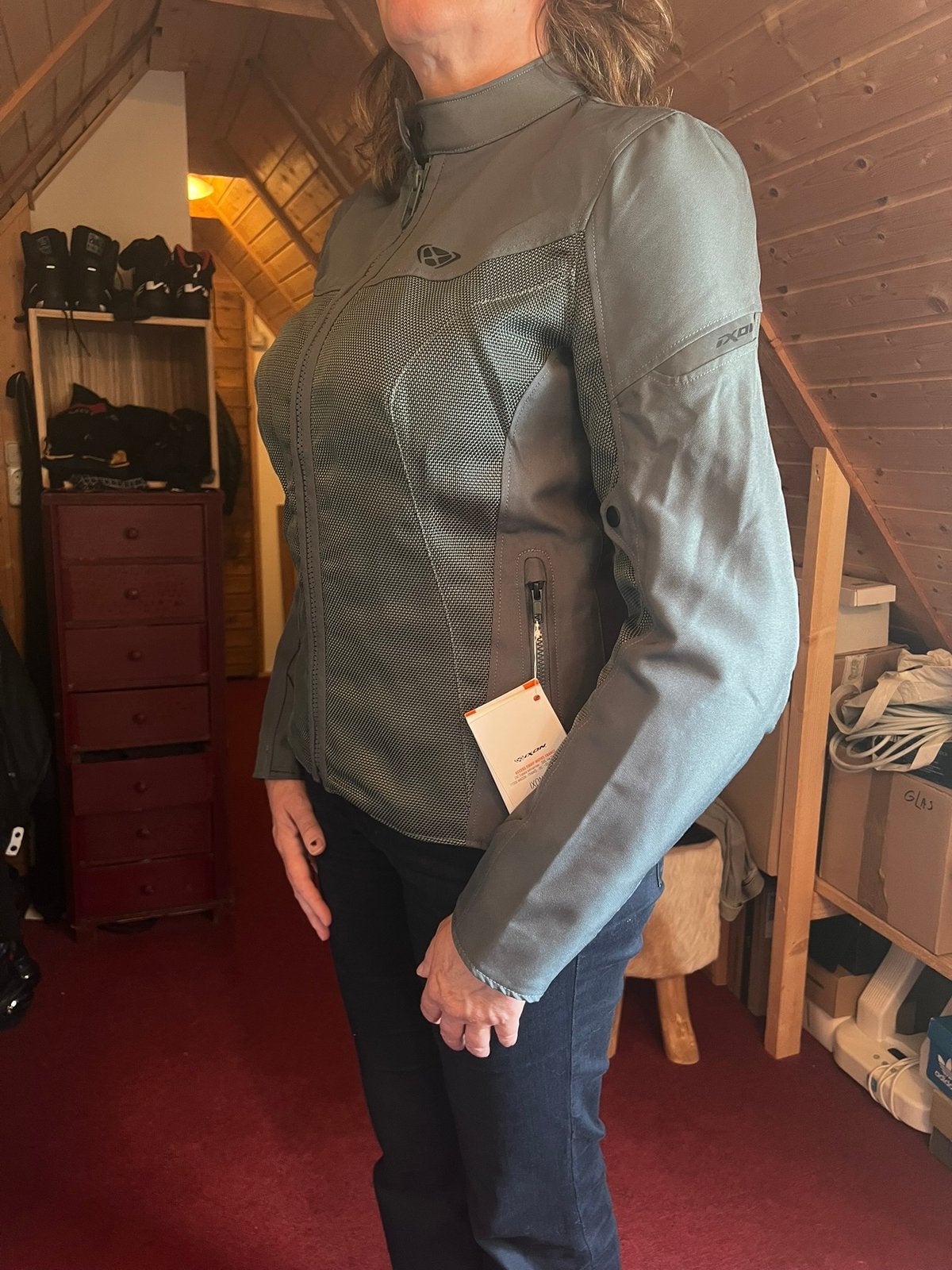 Ixon motorjas doorwaai dames maat XL, Motoren, Kleding | Motorkleding, Ophalen of Verzenden, Dames, Jas | textiel