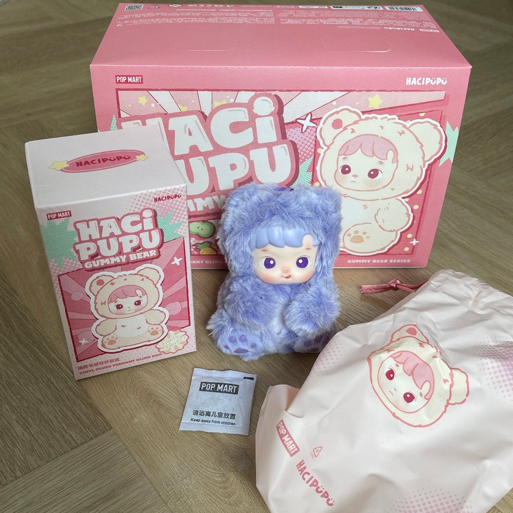 POPMART HACIPUPU Gummy Bear Series Grape Flavor - Paars, Ophalen of Verzenden, Zo goed als nieuw