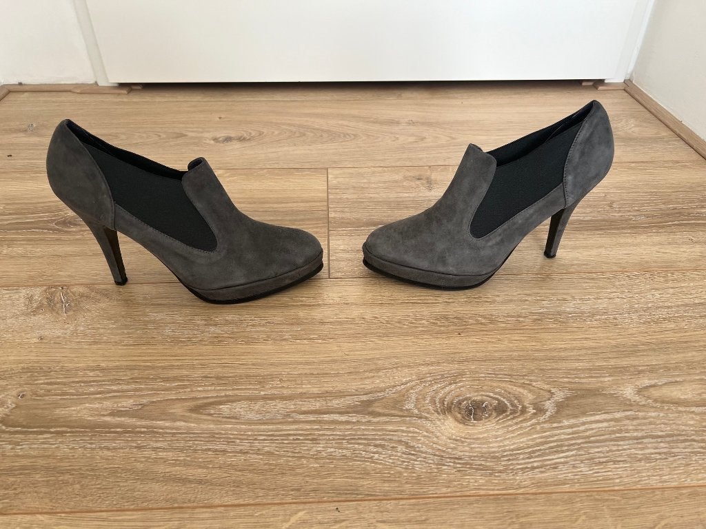 Schoenen met hoge hakken, maat 40, Manfield, Kleding | Dames, Ophalen, Schoenen met hoge hakken, Grijs, Gedragen