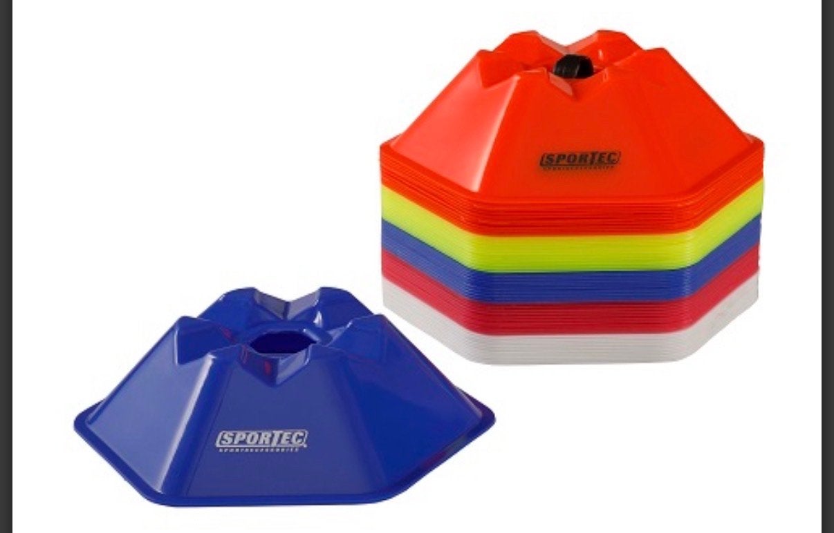 Sportec Hexagon Trainingshoedjes - 100 stuks voor training, Maat XL, Verzenden, Nieuw, Overige typen