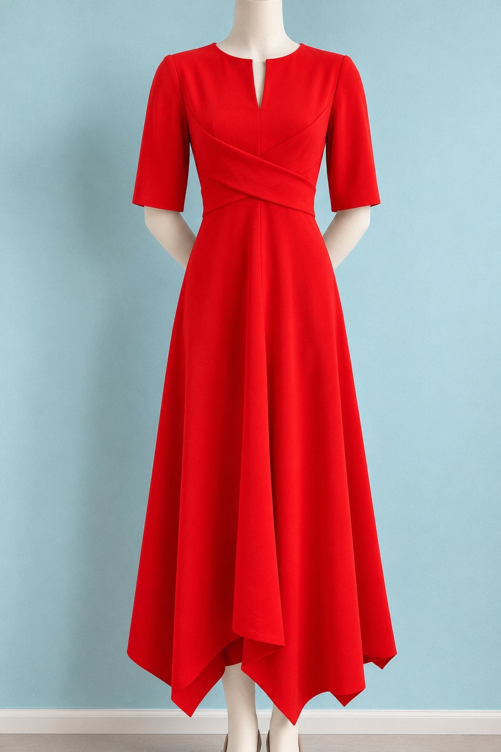 Dorothee schumacer sophisticated perfection midi jurk / 42, Ophalen of Verzenden, Zo goed als nieuw, Rood, Galajurk