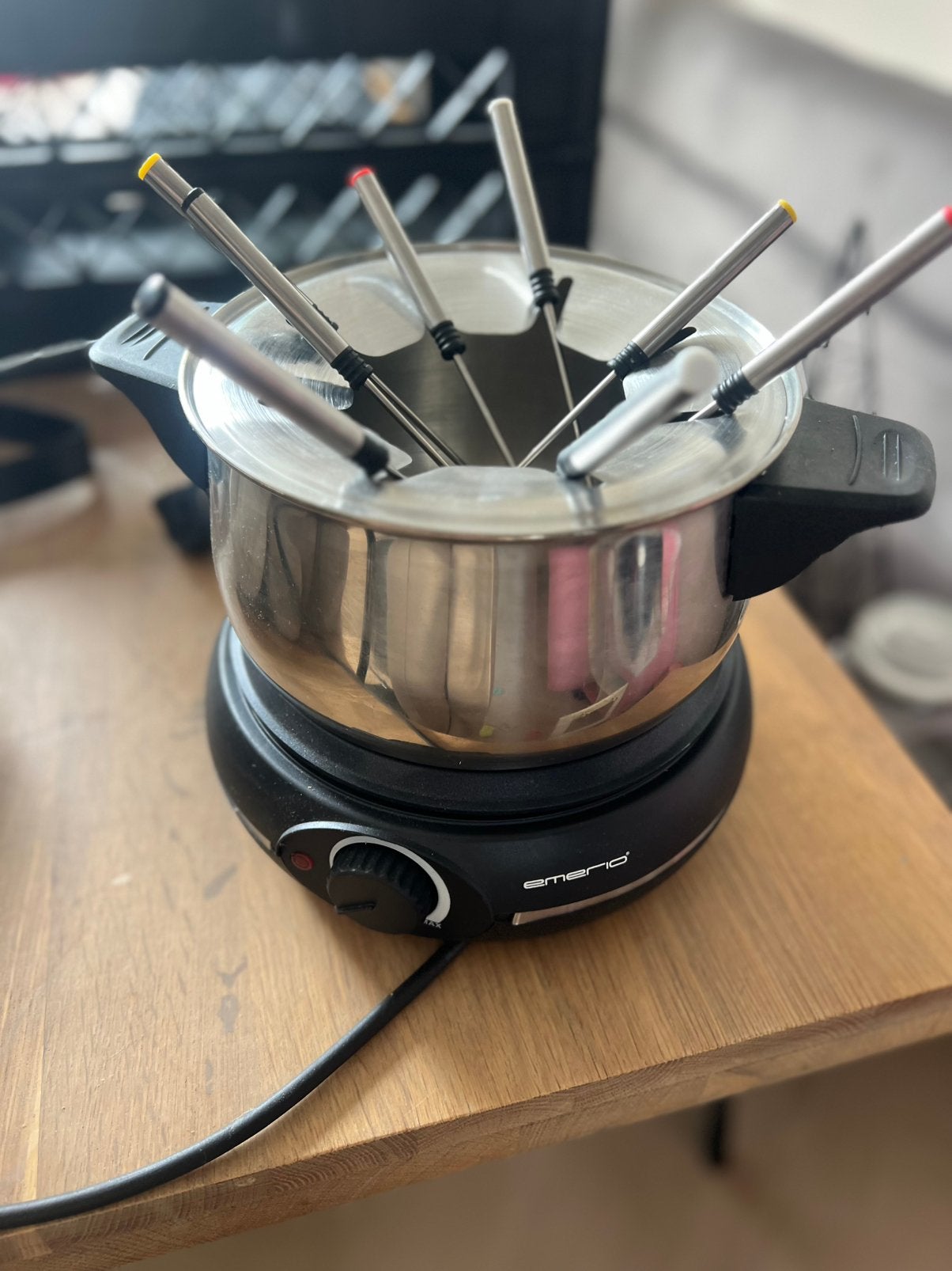 NIEUW Fondue set kaas chocolade, Ophalen of Verzenden, Zo goed als nieuw, Waxinelicht, Fondueset