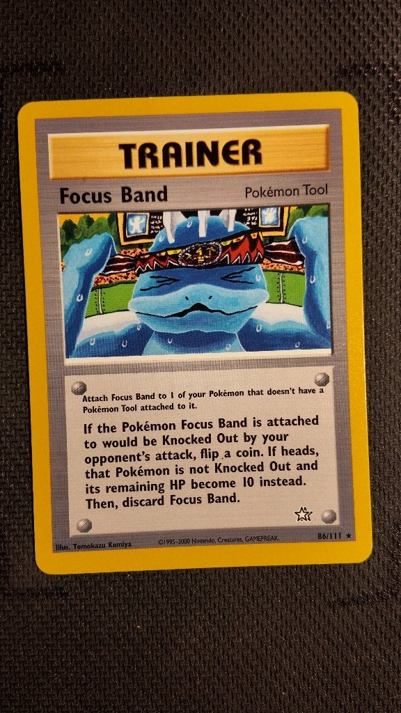Focus Band 86 Neo Genesis | Pokemon kaart, Ophalen, Losse kaart