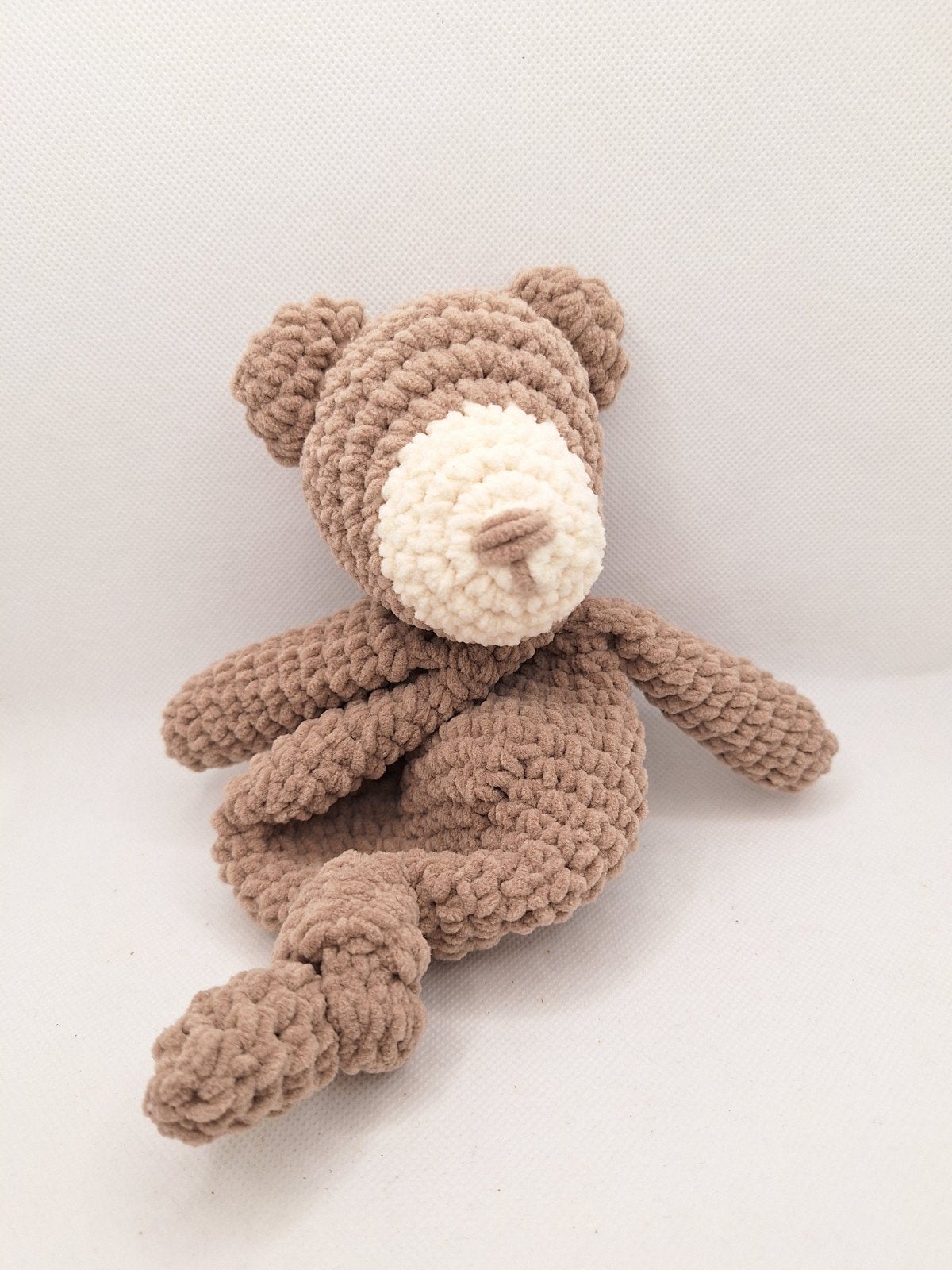 Chunky Chenille Gehaakt Newborn Beertje - Handgemaakt, Overige merken, Beer, Handgemaakt, Nieuw