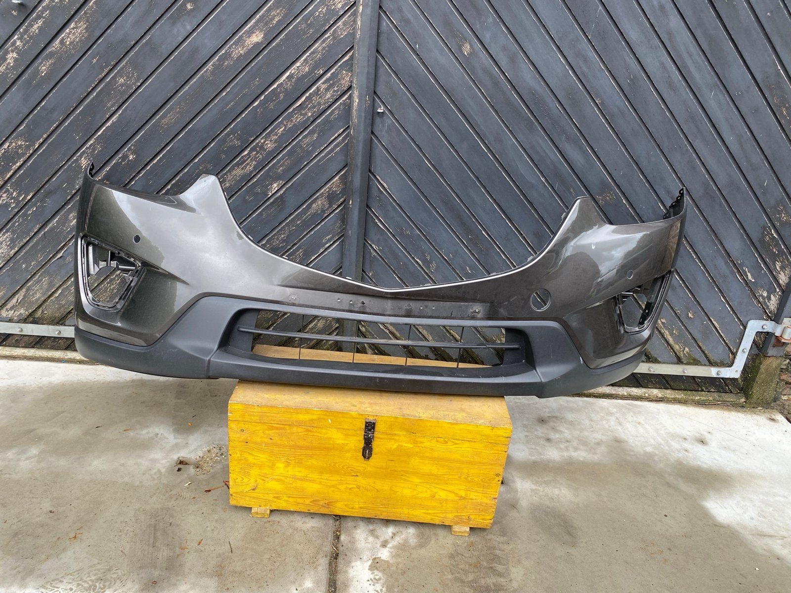 Bumper Mazda CX-5 - Bruin, lichte schade (te lijmen), Ophalen, Gebruikt, Voor, Mazda