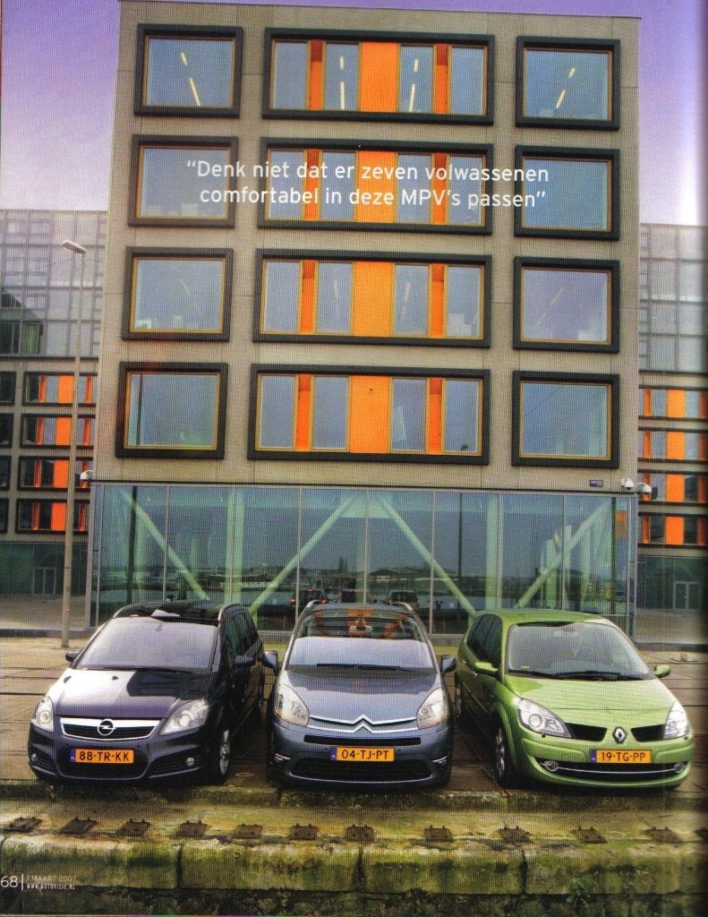 Autovisie triotest C4 Picasso,Grand Scenic en Zafira 2007, Ophalen of Verzenden, Gelezen, Overige merken