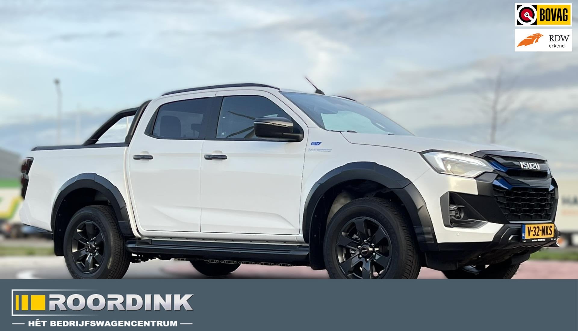 Isuzu Dmax Pickup BEV 4x4 -3500 kg aanhangwagen gewicht - De, Automaat, Dealer onderhouden, Zwart, 177 pk