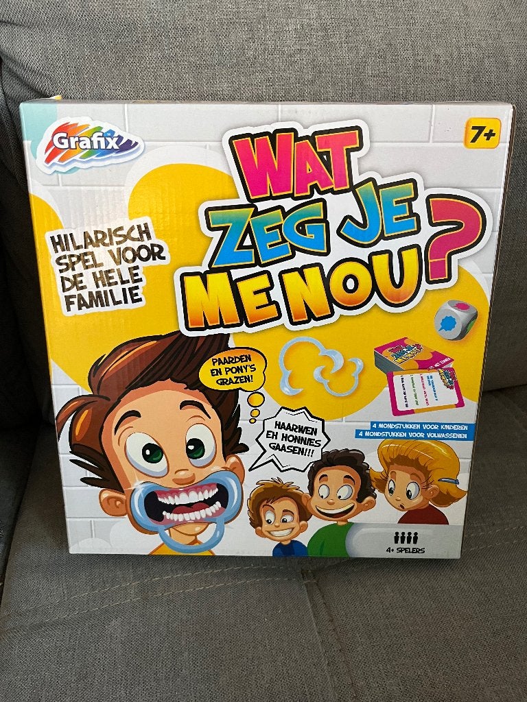 Spel “wat zeg je me nou”, Vijf spelers of meer, Ophalen of Verzenden, Zo goed als nieuw, Grafix