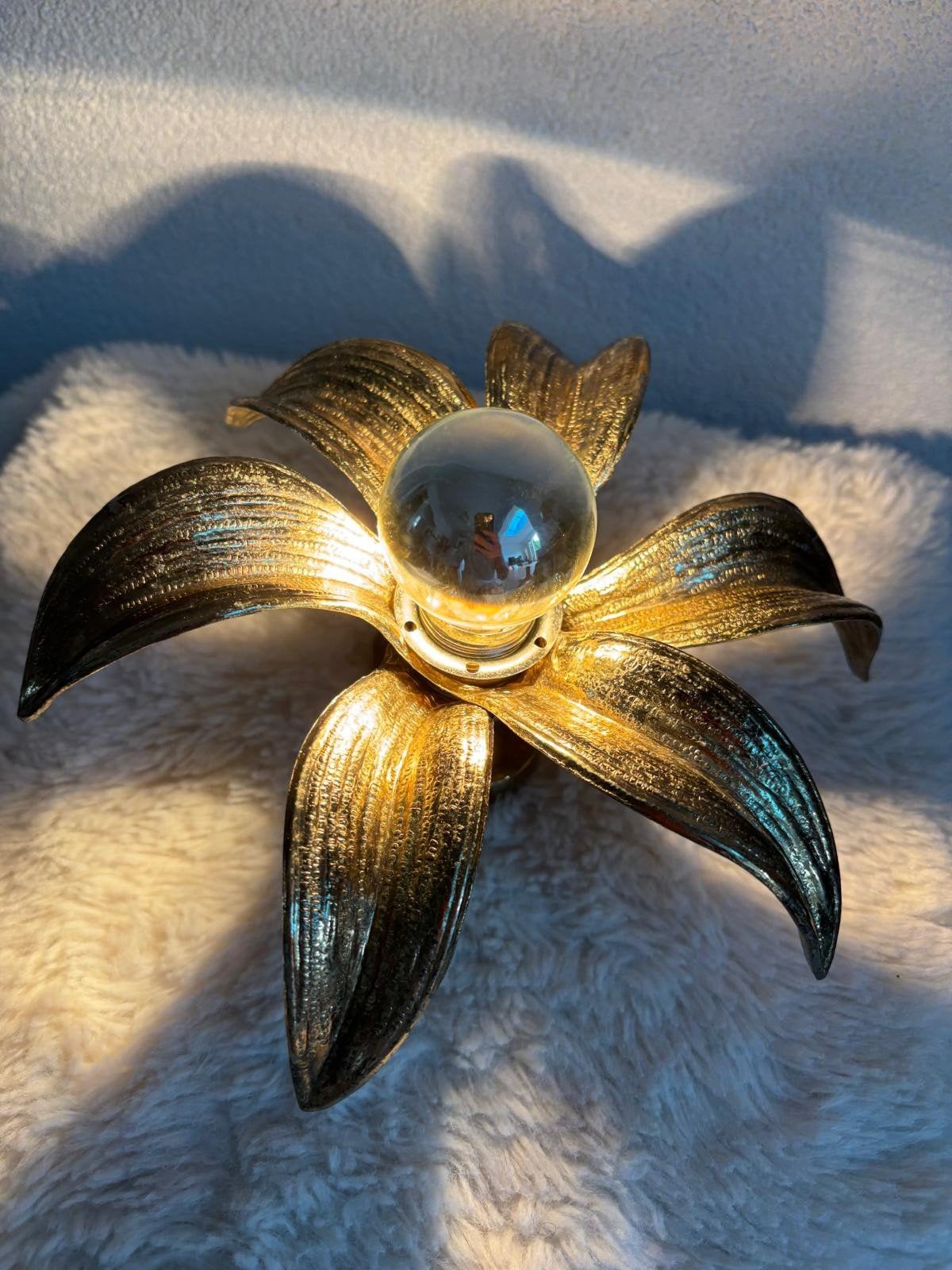 Wandlamp Hollywood Regency, koper, 60er jr, Willy Daro, Ophalen of Verzenden, Gebruikt