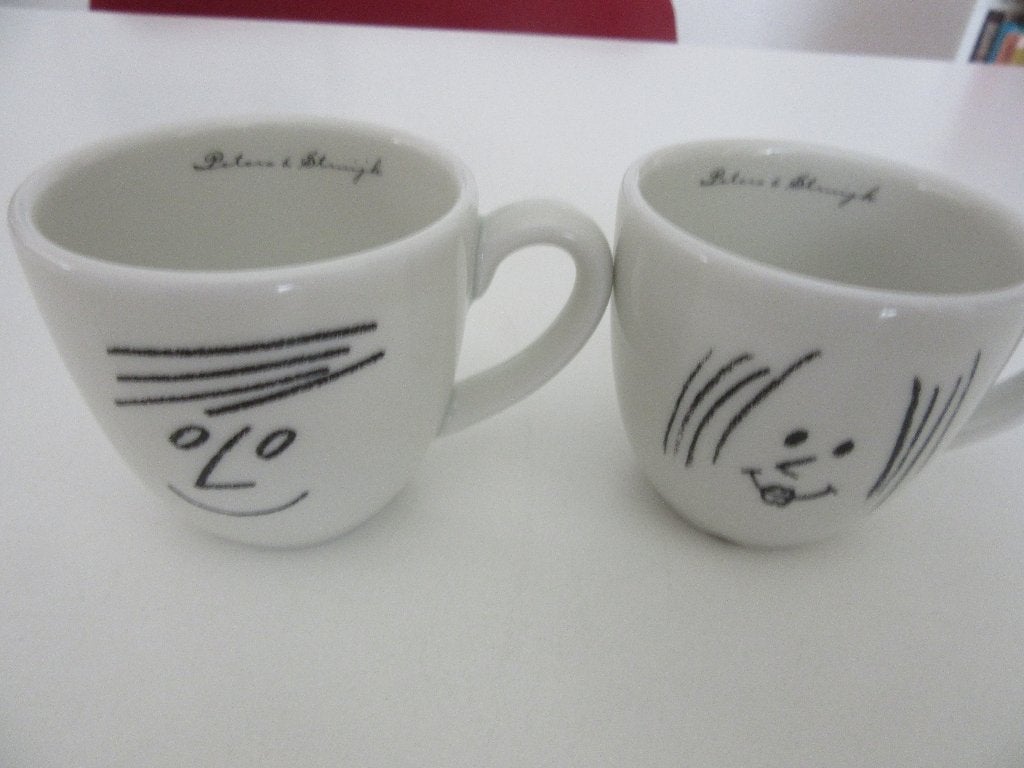 Design kopjes van Peter & Struijk MOSA Maastricht man vrouw, Overige materialen, Overige merken, Ophalen of Verzenden, Zo goed als nieuw