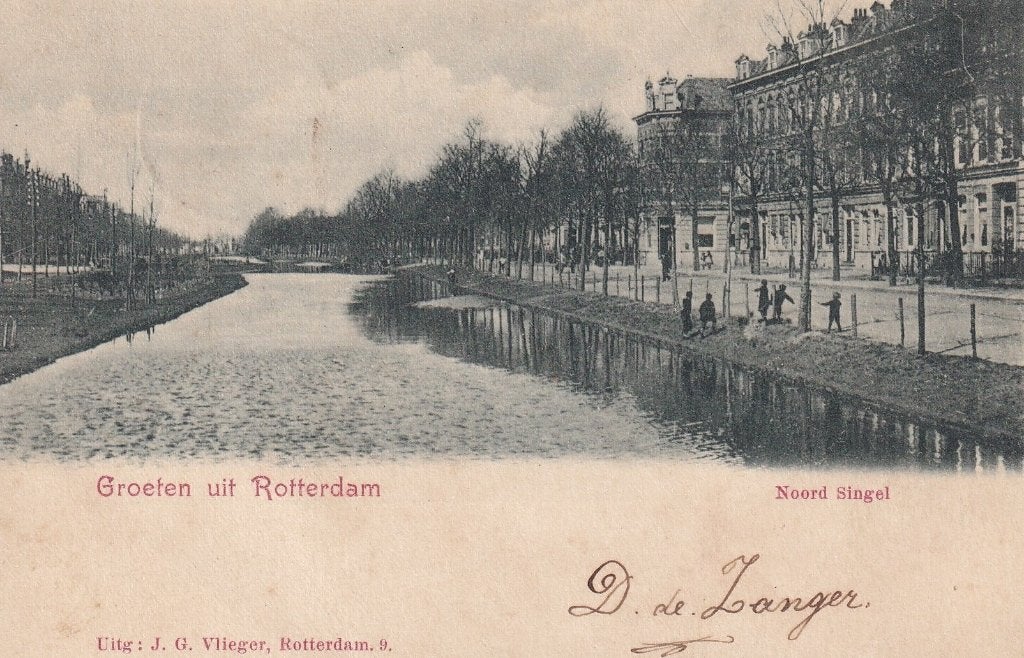 729V Rotterdam Noordsingel Oz. Vlieger-kaart nr.9, Ophalen of Verzenden, Voor 1920, Gelopen, Zuid-Holland