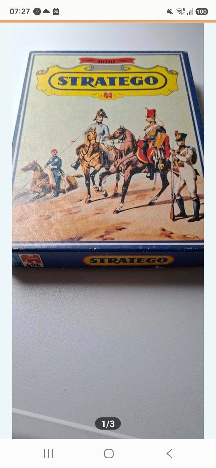 Mini Stratego compleet vintage, Hobby en Vrije tijd, Gezelschapsspellen | Bordspellen, Ophalen of Verzenden, Zo goed als nieuw