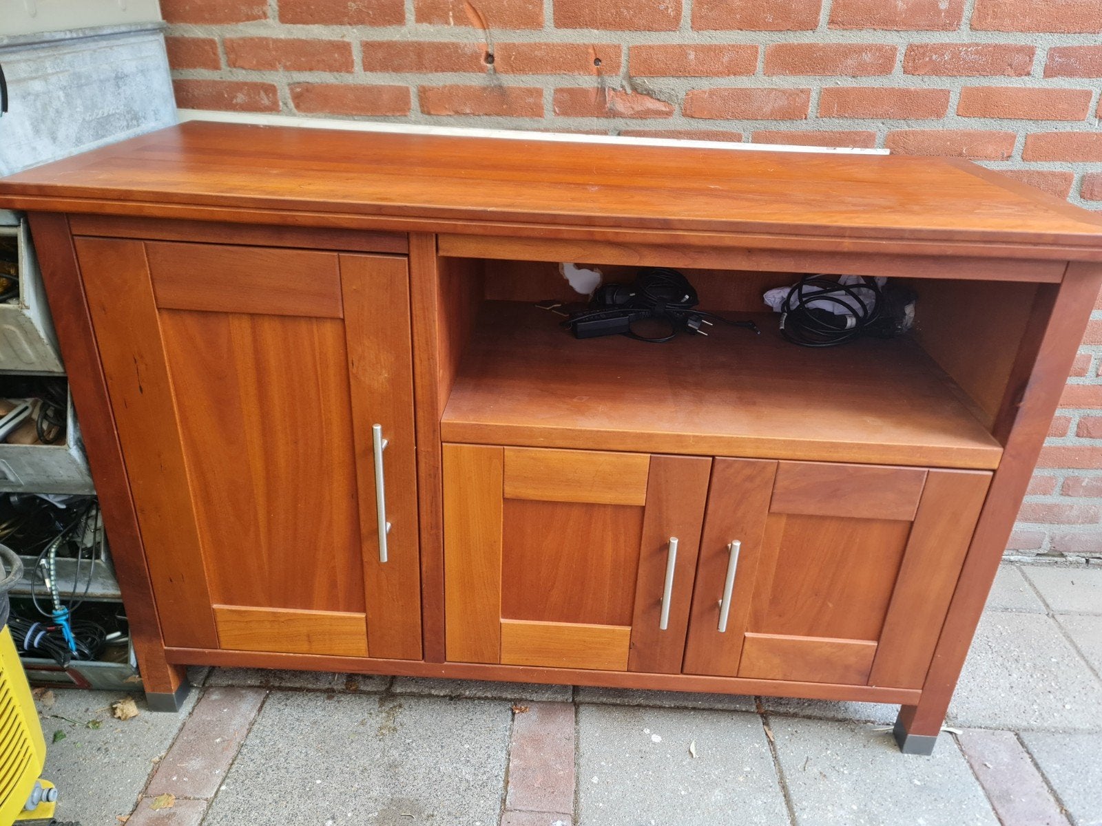 massief kersenhout in olie tv meubel, Huis en Inrichting, Ophalen, 25 tot 50 cm, Kersenhout