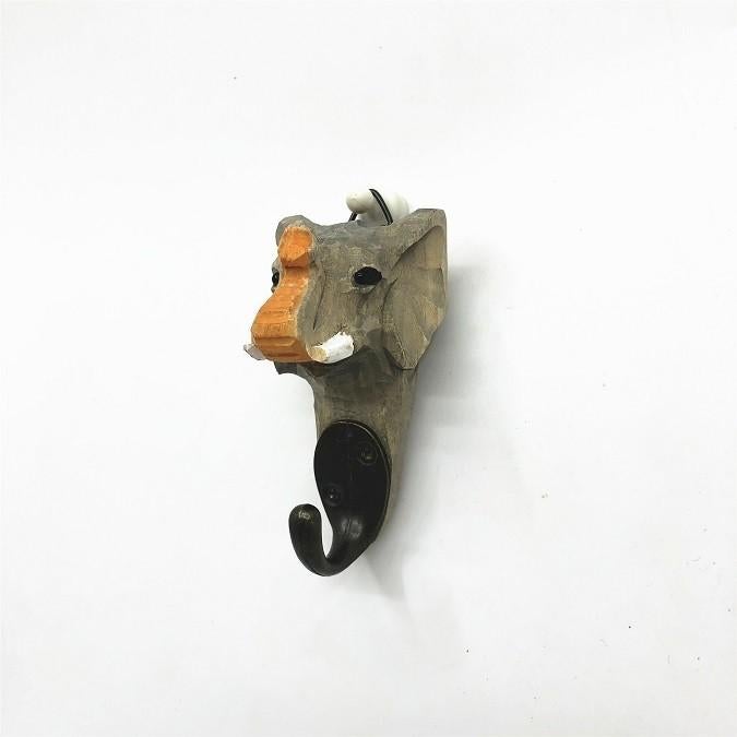 Haak Olifant, hout 4,5x5x9cm, Huis en Inrichting, Woonaccessoires | Kapstokken, Ophalen, Wandhaken, Nieuw, Nvt