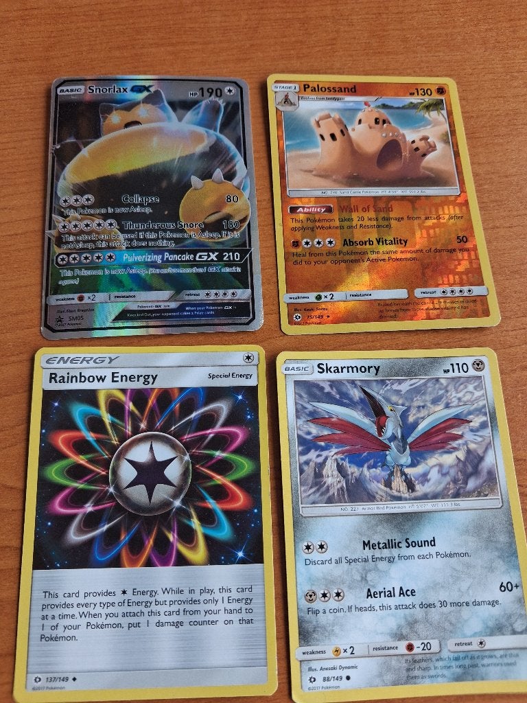 Pokemon 4 kaartjes, Ophalen, Zo goed als nieuw, Meerdere kaarten