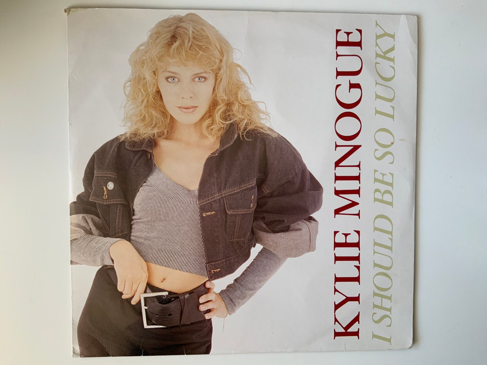 Kylie minogue – i should be so lucky 12” synth pop, Gebruikt, Ophalen of Verzenden, 12 inch, Synthpop