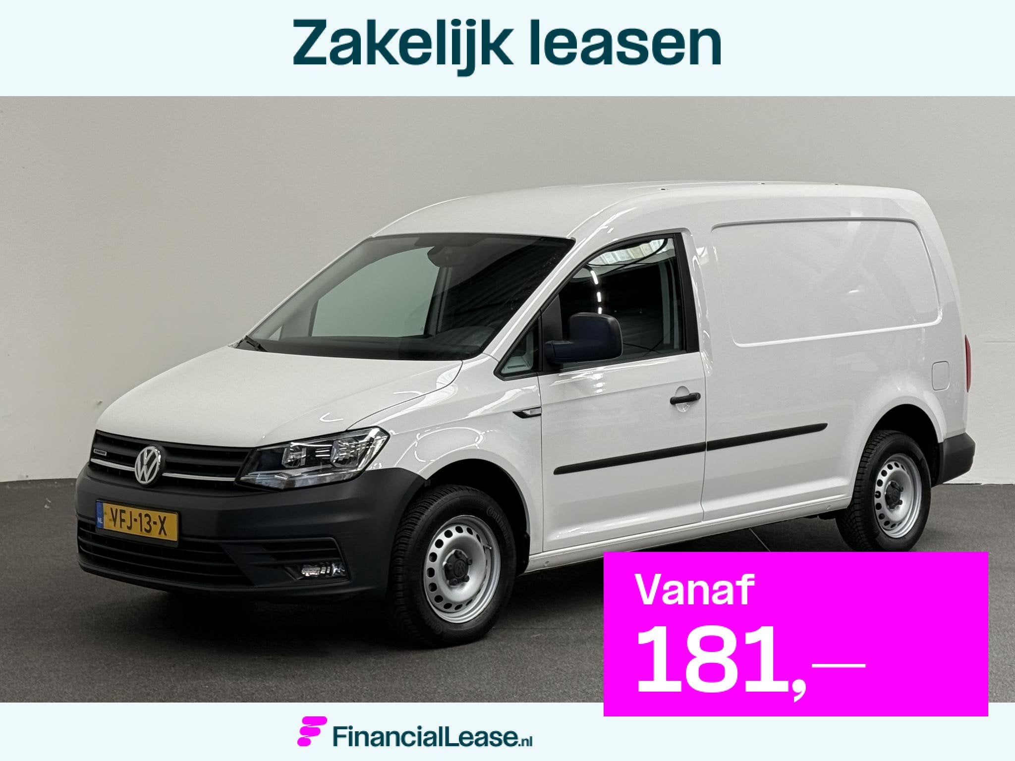 Volkswagen Caddy 1.4 TGI L2H1 EcoFuel Maxi Comfortline, Voorwielaandrijving, Stof, Gebruikt, Zwart