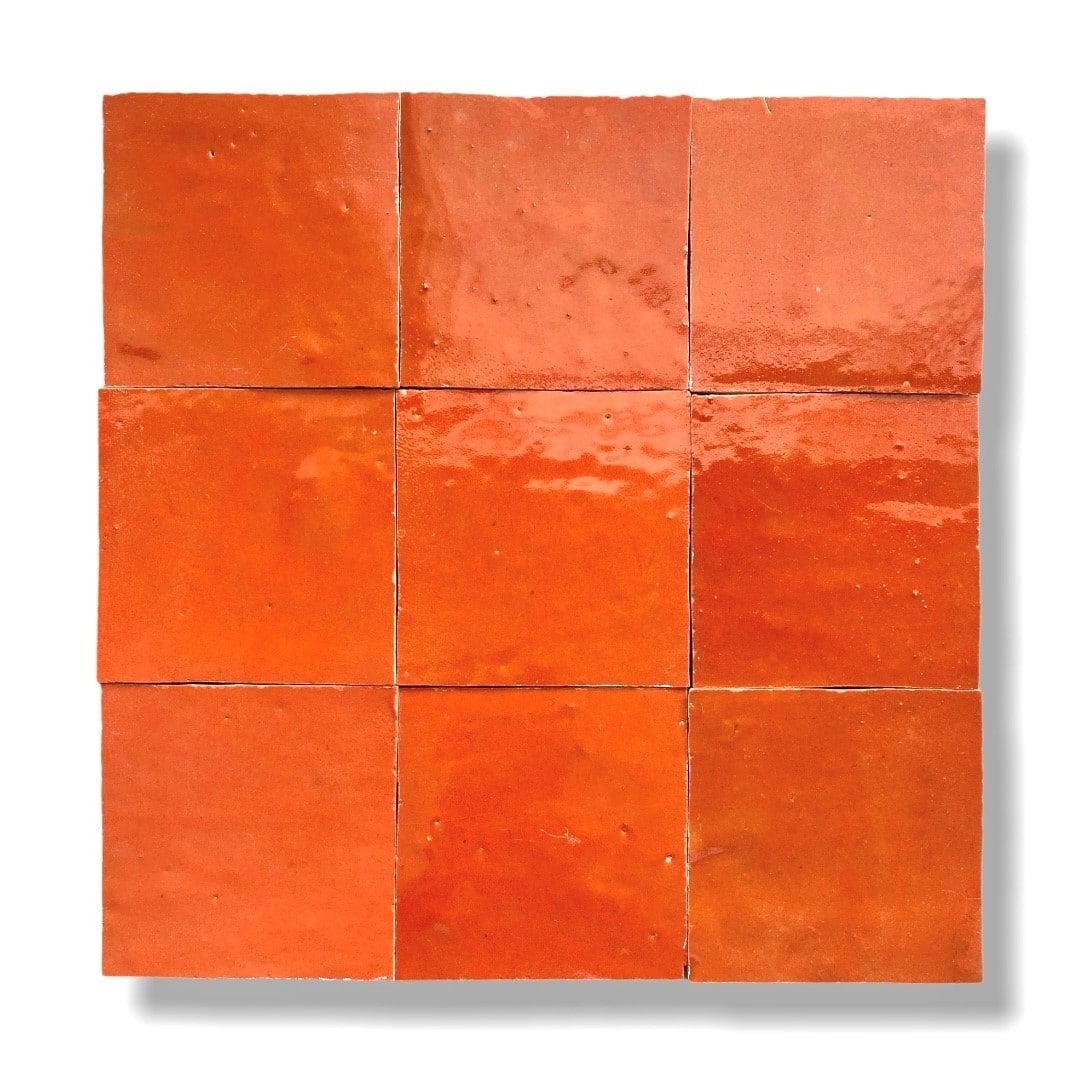 Gezocht: 2 m² oranje zellige/handgemaakte Marokkaanse tegels, Gebruikt, Ophalen of Verzenden, Minder dan 5 m², Wandtegels