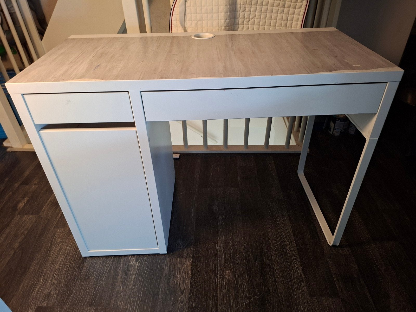 IKEA Micke bureau - Gebruikt, Ophalen, Met lades, 105 cm, Gebruikt