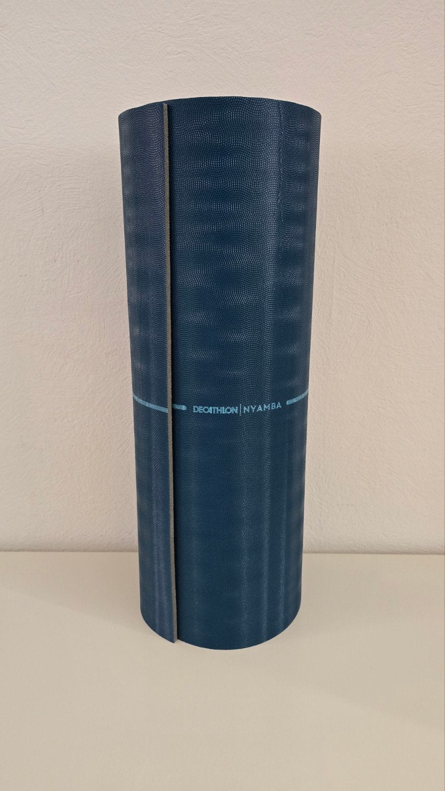 Decathlon Nyamba yogamat - Blauw, Ophalen of Verzenden, Zo goed als nieuw, Yogamat