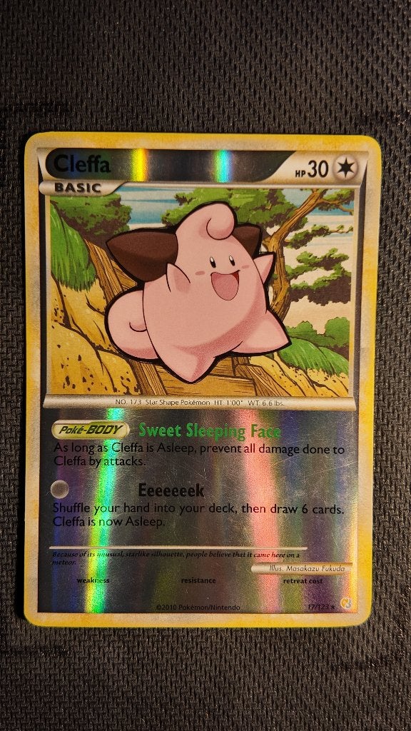 Cleffa 17 HeartGold & SoulSilver | Pokemon kaart, Ophalen, Zo goed als nieuw, Losse kaart, Foil