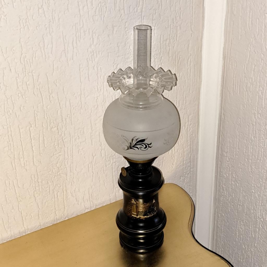 ANTIEKE Olielamp, Antiek en Kunst, Antiek | Lampen, Ophalen