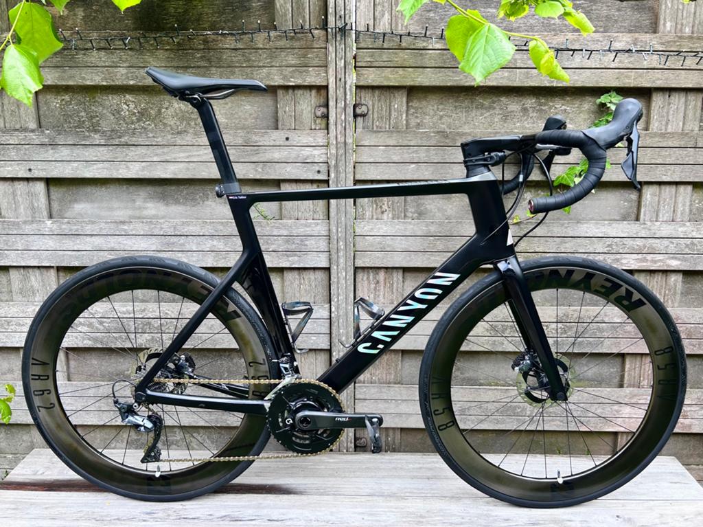Canyon Aeroad CF SL Disc 8.0 (XXL) incl. Powermeter, Fietsen en Brommers, Fietsen | Racefietsen, 28 inch, Carbon, Heren, Zo goed als nieuw