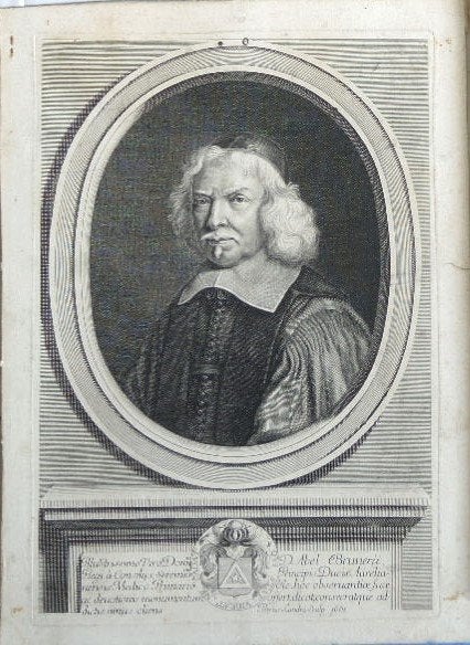 Pierre Landry gravure "Portret Abel Brunier", 1661, Antiek en Kunst, Ophalen, Portret, 1600 - 1699, Origineel