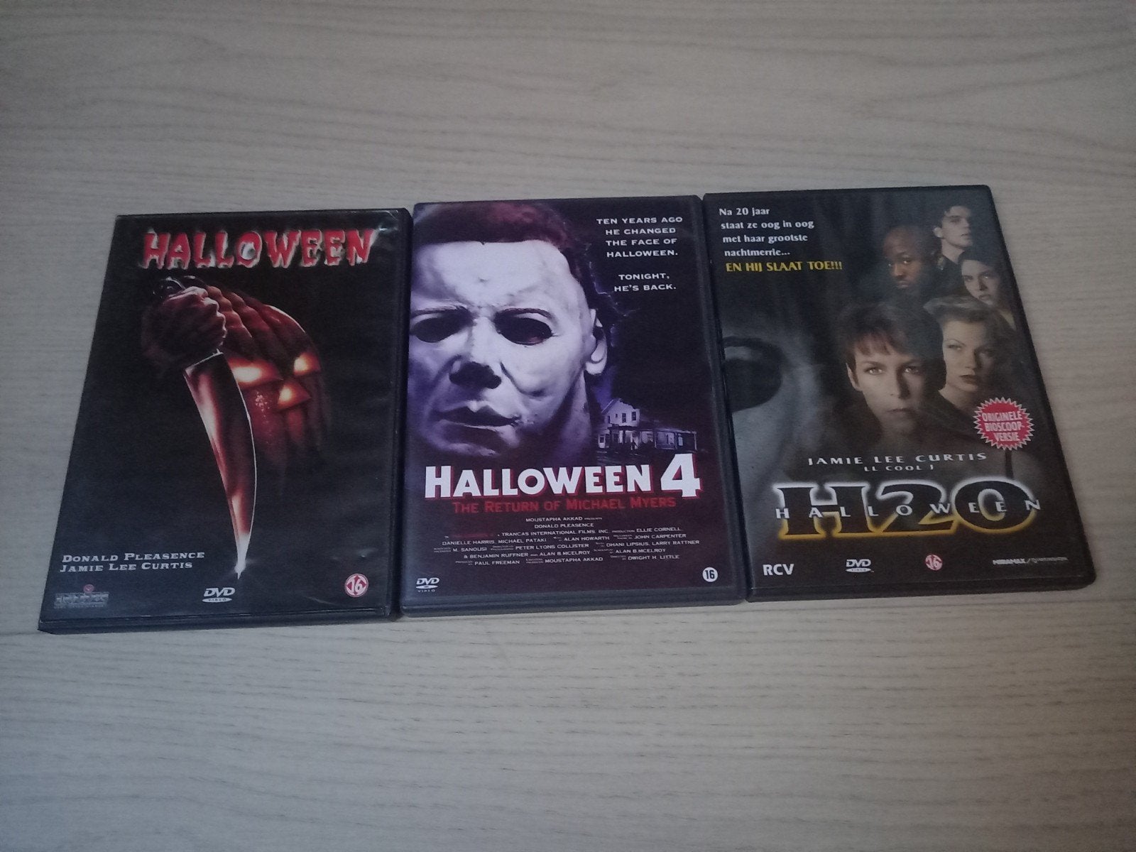 Halloween films origineel, setprijs 7.50, Cd's en Dvd's, Dvd's | Horror, Vanaf 16 jaar, Ophalen of Verzenden, Zo goed als nieuw
