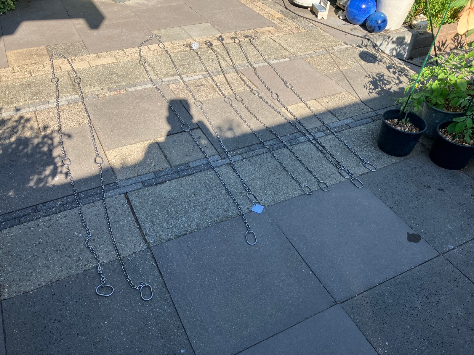 Rvs ketting zie foto en omschrijving., Ophalen of Verzenden, Gebruikt