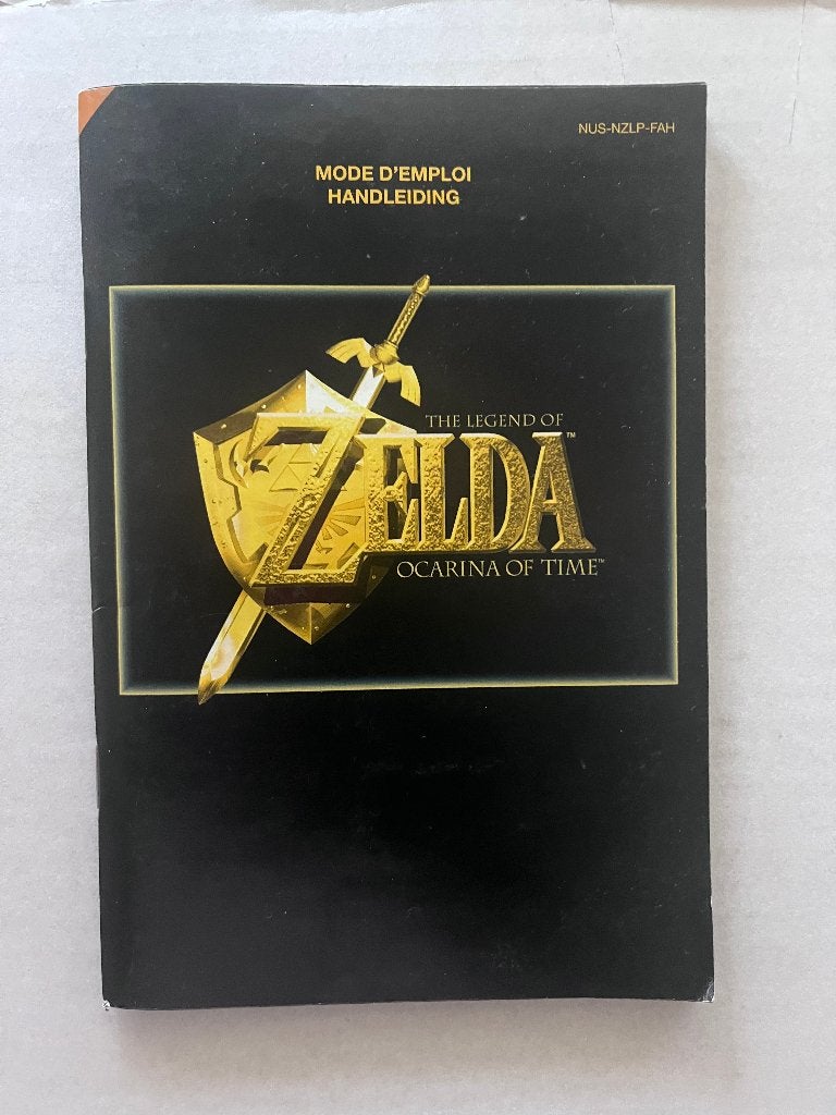 Zelda Ocarina of Time – Handleiding Nintendo 64, Spelcomputers en Games, Games | Nintendo 64, Avontuur en Actie, Gebruikt, 1 speler