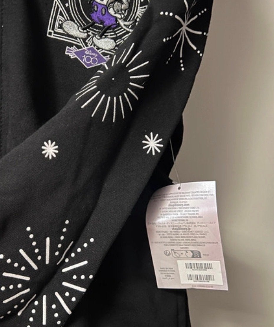 Disney 100 Jaar Jubileum Hoodie Zwart - Mickey & Vrienden, Ophalen of Verzenden, Nieuw, Maat 38/40 (M), Zwart