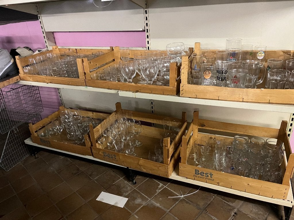 partij glazen, Ophalen, Gebruikt